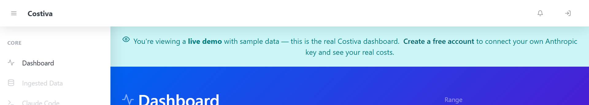 Connect a read-only Anthropic Admin key